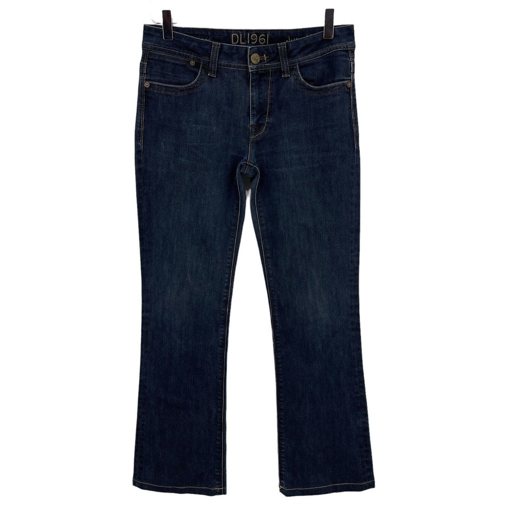 DL1961 Women's Size 28 Jennifer High Rise Boot 4-Way 360 Stretch Dark Wash Jeans